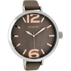 OOZOO Timepieces 48mm Taupe Leather Strap C7512